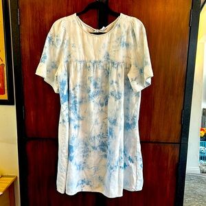 Lightweight, acid wash, cloud like, 100% cotton dress
